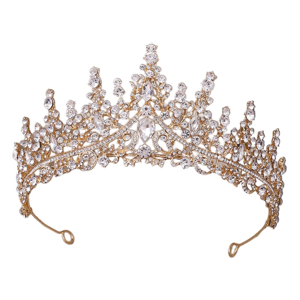 Luxury Tiara Crown For Women Fashion Inlaid Rhinestone Crowns Jewelry Accessories For Bride Wedding Birthday