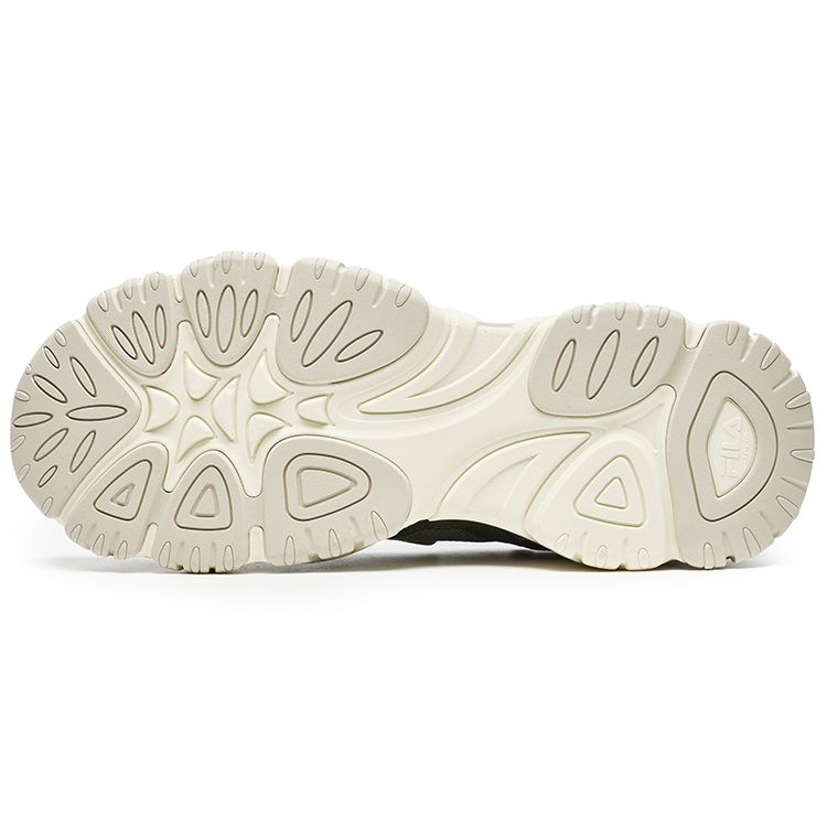 Fila Fluid 4 Mesh Fabric Synthetic Leather Cat Paw 4.0 Retro Low-Top Lifestyle Sneakers Men Sneakers Sage-Green Winter-Moss F12M242101FSW