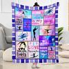 Gymnastics Dreams In Colors Blankets Are Suitable for Living Rooms, Bedrooms, Camping, and Other Places, Making Them an Ideal Choice for Gifts.