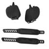 1Pair Exercise Bike Pedals Anti Slip Strip Pattern Portable Exercise Bike Parts with Adjustable
