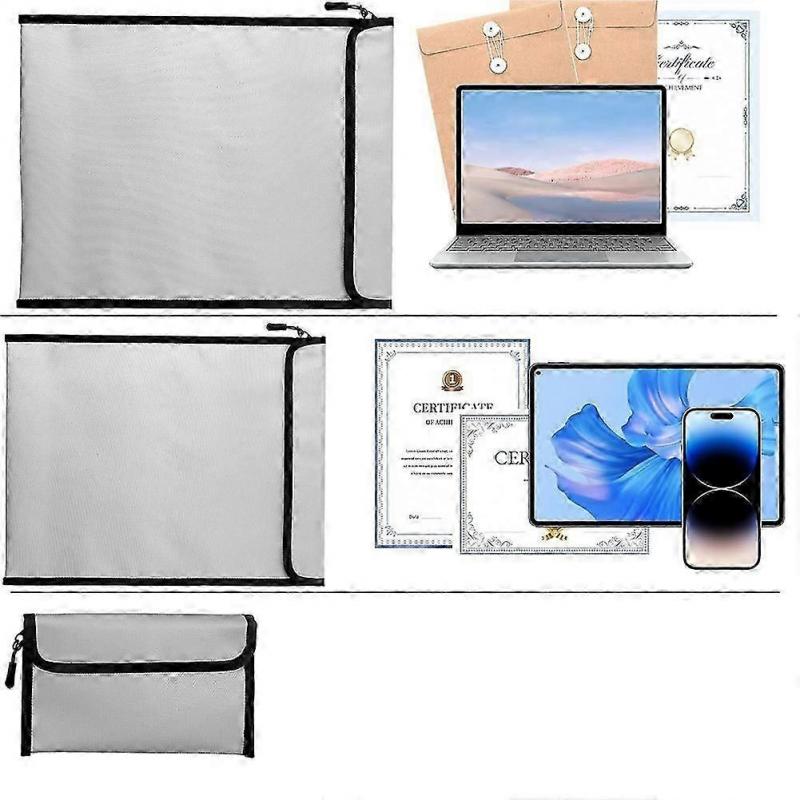 3 Stuks Brandwerende Waterdichte Tas voor Geld Belangrijke Documenten(2000),Brandwerende Tas voor Documenten, Brand Pro