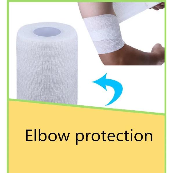 2.5cm*4.5m Self-Adhesive Elastic Bandages First Aid Patch Medical Health Care Treatment Gauze Tape Bandage