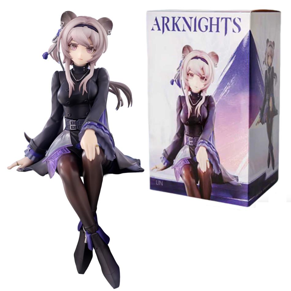 Newest FuRyu Noodle Stopper Figure Arknights Lin Anime Figure Original Bishoujo Ornament Collectible Model Toy 14cm Doll