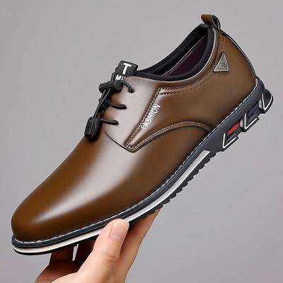 Mode Herbst Casual Leder Sneaker Schuhe für Herren Klassische Business Schuhe Outdoor Herren Sneaker Nähen Atmungsaktive Herren Kleiderschuhe