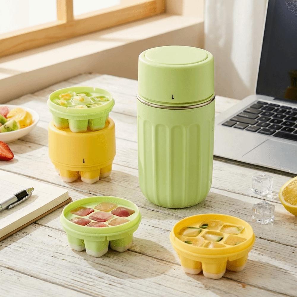 Auslaufsichere Eiswürfel-Wasserflasche Wiederverwendbare Druckart Eisform Kaffeetasse Berührungslos Lebensmittelqualität Eiswürfelkessel Büro/Zuhause