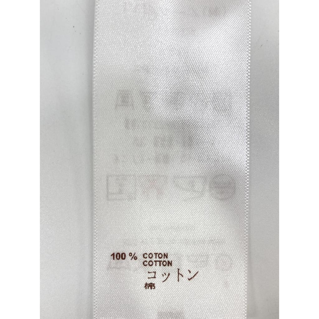 LOUIS VUITTON 14Stainless Steel One Point Intro Long Sleeve Button Down Shirt tops XL whiteUsed