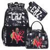 Sports CR7 Camouflage Backpacks With Lunch Bag Men&Women's Casual Canvas School Bags Simple Dual-Shoulder Bag Laptop Travel Bag