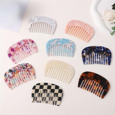 Acetic Acid Hair Comb Multi Color Portable Easy To Carry Small Comb Holiday Traveling Pocket Comb Hairdressing Styling Tools