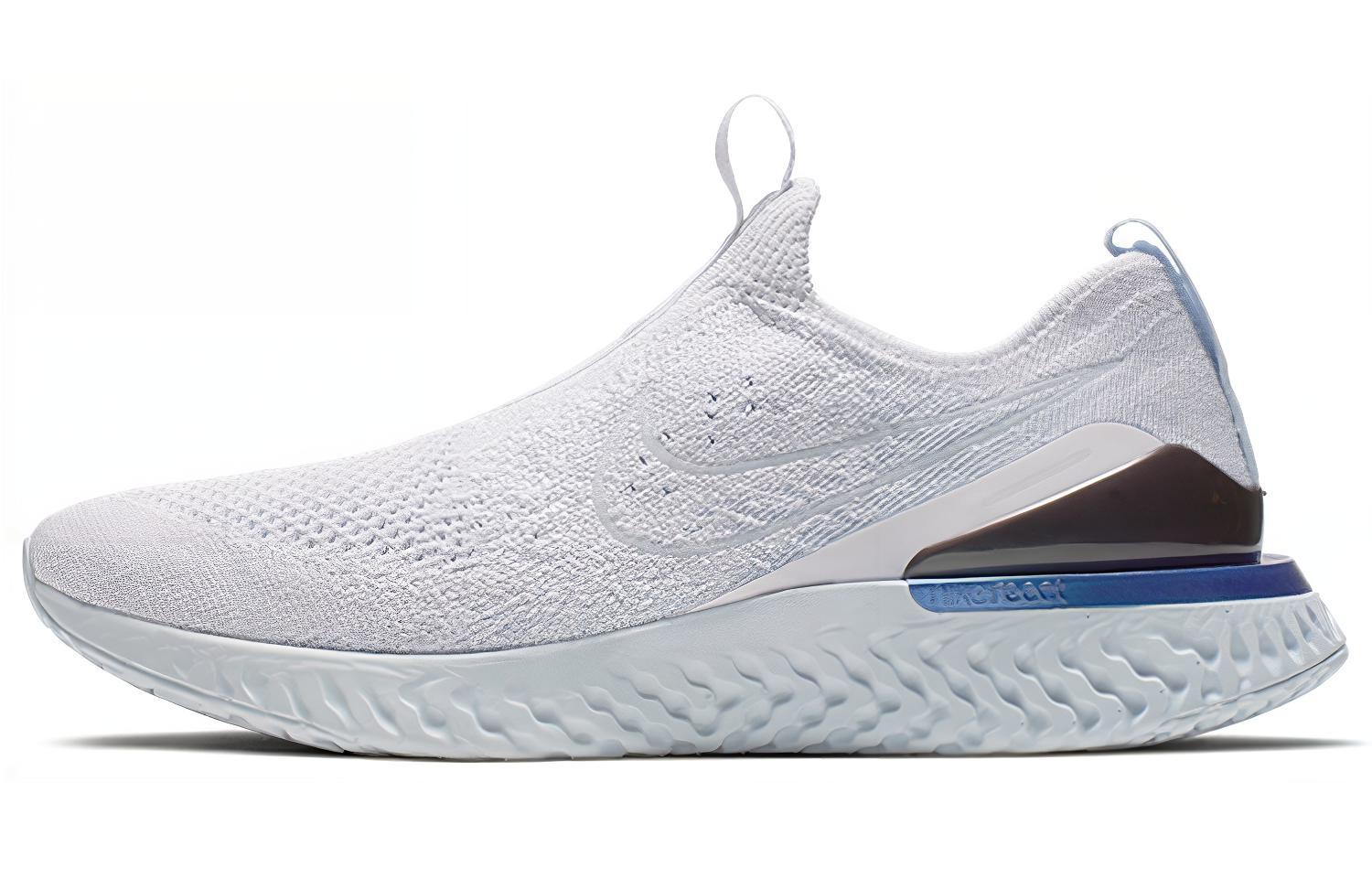 Nike Epic Phantom React Flyknit White Hydrogen Blue Women s BV0415-101 36