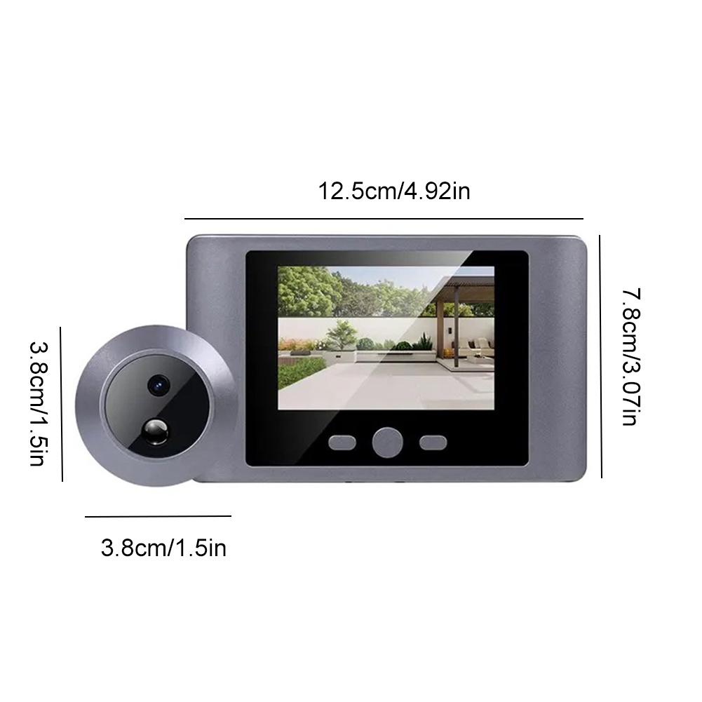 Mini Peephole Smart Wireless Door Viewer Camera PIR Motion Detection Digital Peephole Eye Viewer 2.8 Inch Doorbell Door Camera