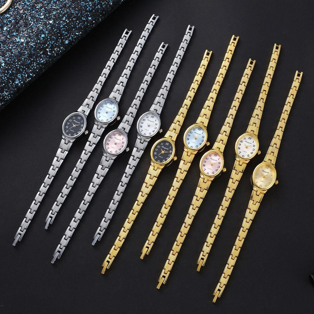 Oval Dial Women Quartz Watches Fashion Luxury Ladies Watch Stainless Steel Wristwatch Gift Dress Clock Reloj Mujer