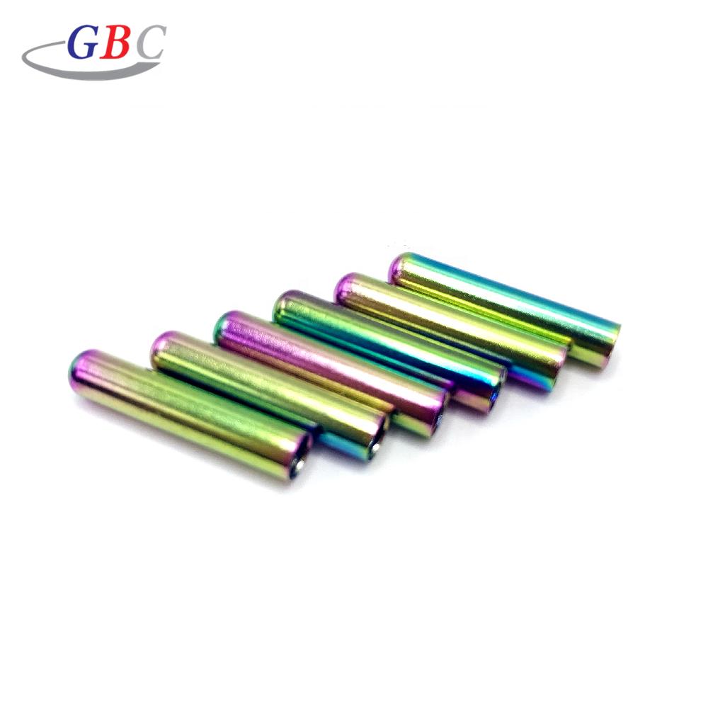 Neue Mode Hohe Qualität 4*20mm Messing Kordelspitze für Schnürsenkel und Metallkopf Kapuze Metallspitzen Berühmte Marke Verwendet Kordelspitze