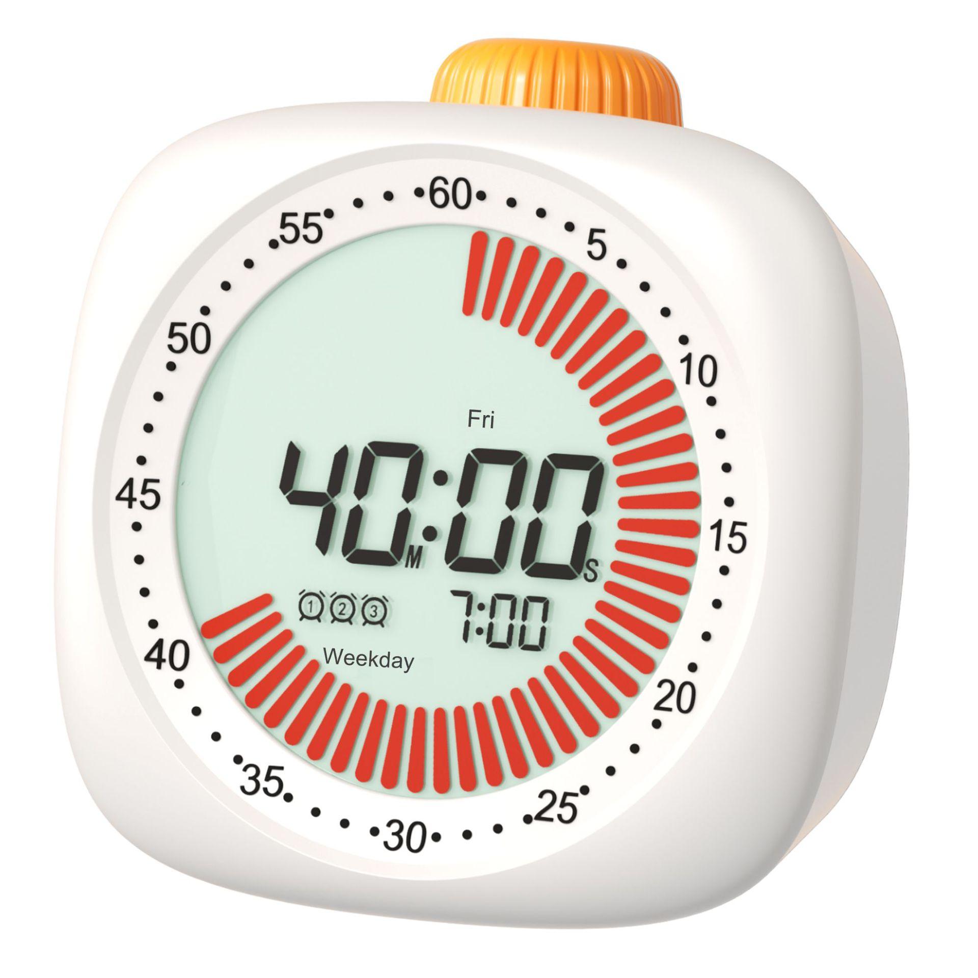 Digital Visual Timer 60 Minute, Magnetic Kitchen Study Timer with Large Display, for Kids Adults ADHD, Time Management