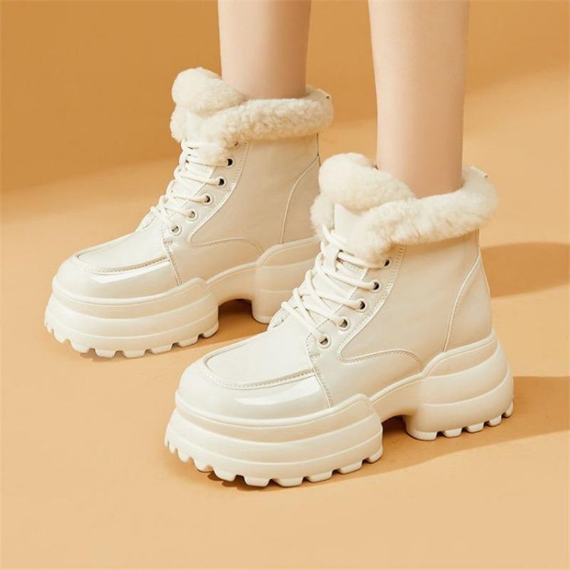 Maillard snow boots women's winter new cotton boots women's versatile thick-soled piled thickened Martin boots women