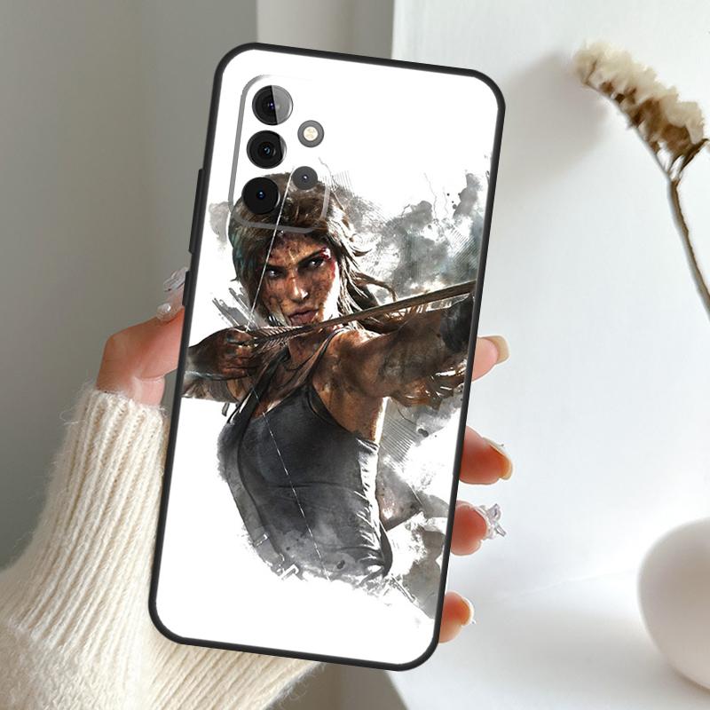 Lara Croft Tomb Raider Case For Samsung Galaxy A16 A26 A36 A56 A55 A35 A15 A54 A34 A14 A52 A32 A12 A13 A33 A53 A17
