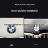 BMW Emblem Modification: Compatible with 3 Series, 5 Series, X1, X3, X5, X6 In All White, All Black, or Full Carbon Fiber Texture for Front and Rear