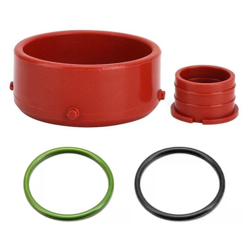 4pc Red Rubber Turbo Intake and Breather Seal Ring Kit A6420940080 6420940580 for Mercedes OM642 High Quality Car Accessories