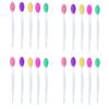 1-20pcs Beauty Skin Care Wash Face Silicone Brush Exfoliating Nose Clean Blackhead Removal Brushes Tools With Replacement Head