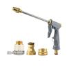 Hochdruck-Wassersprühpistole für den Heimgebrauch mit Messingdüse, verstellbarem Sprühmuster und mehreren Anschlussadaptern für Gartenschläuche, Reinigung
