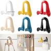 Double Hooks Bag Hanger Hook Space-Saving Storage Rack for Clothes Hats Scarves Handbags Wardrobe Backpack - 1/2/3 Pack Options