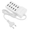 USB Charging Station 10‑Port Wall Power Smart Charger for Multiple Devices