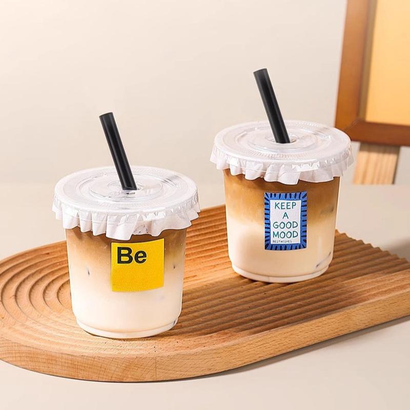 10Pcs 360/420/520Ml Plastic Straw Cups With Lids Snack And Drink Cup Cold Cup Clear Disposable Pet Plastic Cup Boba Milk Tea Cup