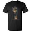 Stalking Growling Wolf T-Shirt Claws and Fangs Wolf On The Hunt Mens Tee Shirt