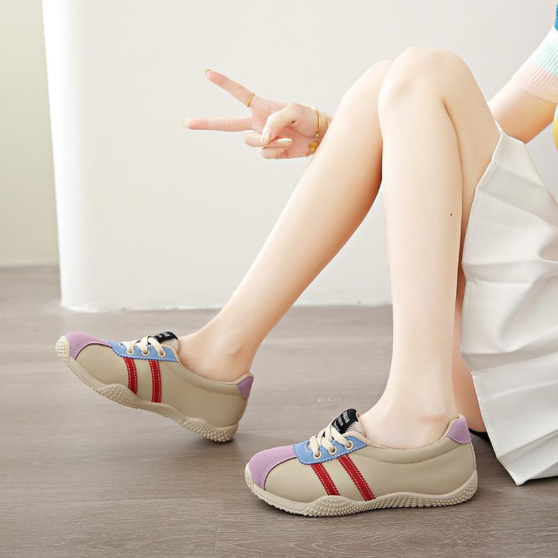 Malé bílé boty dámské jarní nové studentské volnočasové sportovní všestranné plátěné boty