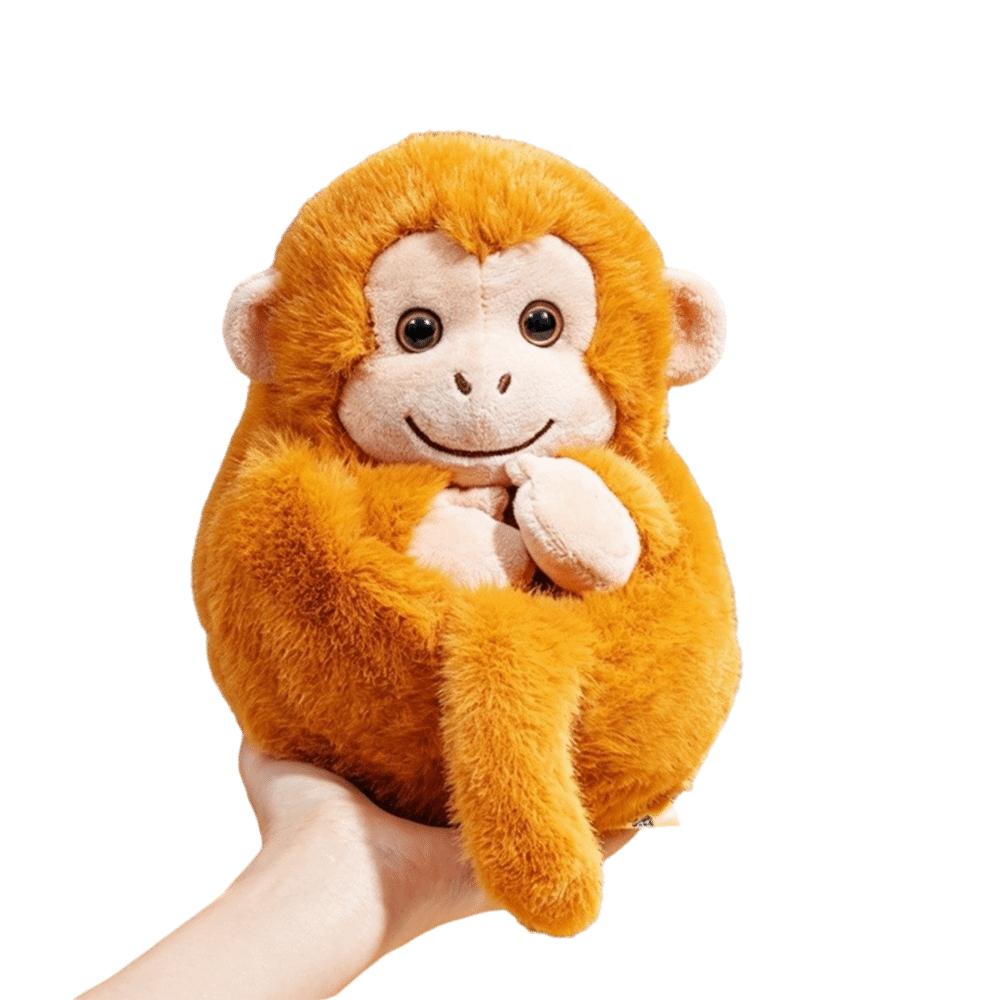 Hedgehog Zodiac Goat Plush Toy Chubby Animal Stuffed Toy Funny Flip-over Sheep Keychain Xmas Gifts