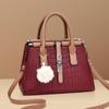 New Women's Handheld Bags Shoulder Bags European American Retro Crocodile Pattern Fashion Trend Leisure Versatile Crossbody Bags