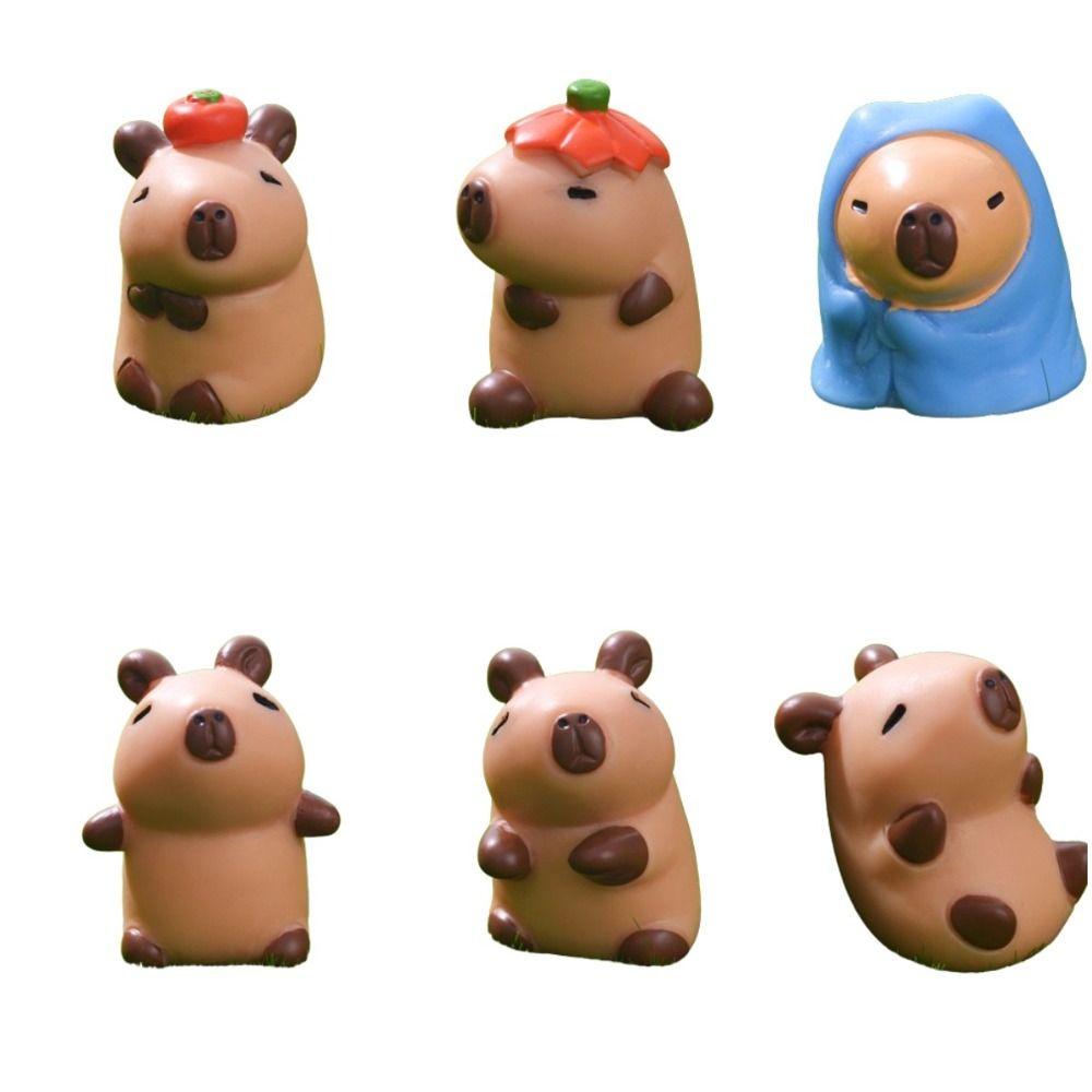 Animals Figure Toys Model Simulation Capybara Animals Figures Cartoon Figure Simulation Capibara Model