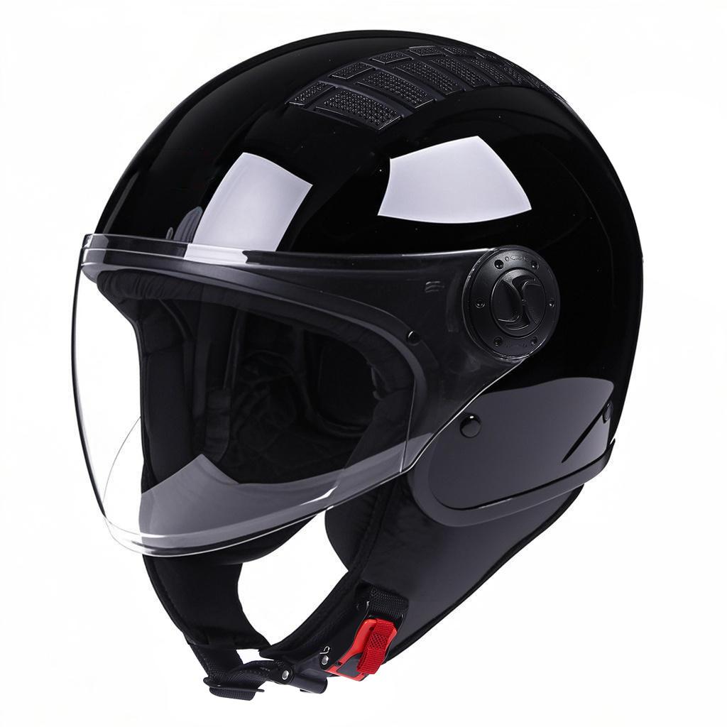 ECE Open Face Motorcycle Helmet Vintage 3/4 Jet Casque Sun Glass Fashion Safety Motorbike Helmet Cafe Racer Helmet Dot Kask