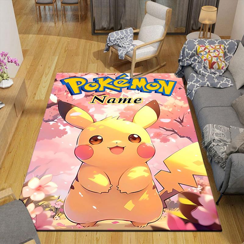 Custom 1Pc Adventure Pikachu Rug Office Carpet Indoor Outdoor Entrance Doormat Nonslip Soft And Comfortable Living Room D2915211