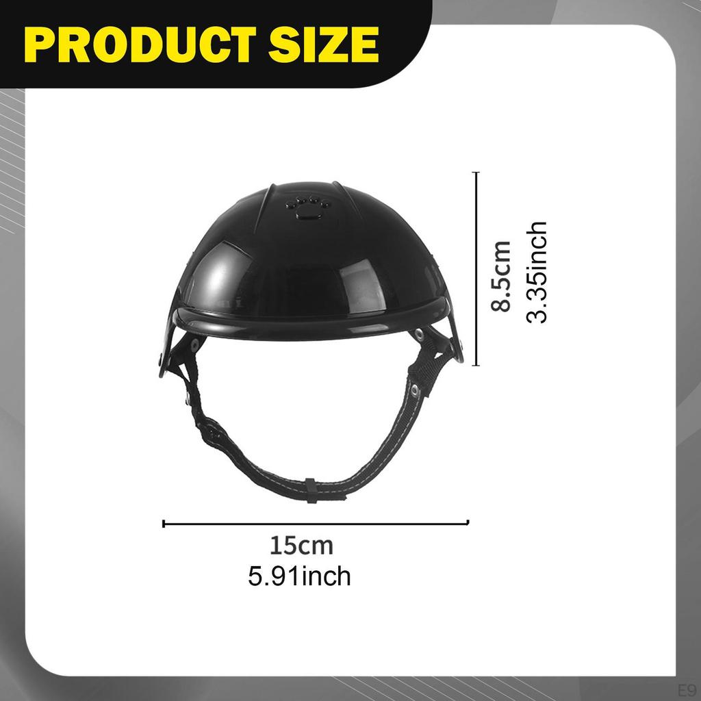 Casco per Cane Gatto Cappellino da Esterno per Pomerania Bichon Frisé Yorkshire Terrier Rosa S