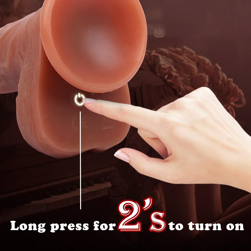 Thrusting Dildos Vibrator 8,7" realistická dilda s rotační vibrační aplikací pro silné sání nebo dálkovým ovládáním G Spot Vibrator Sexuální hračka pro dospělé pro ženy