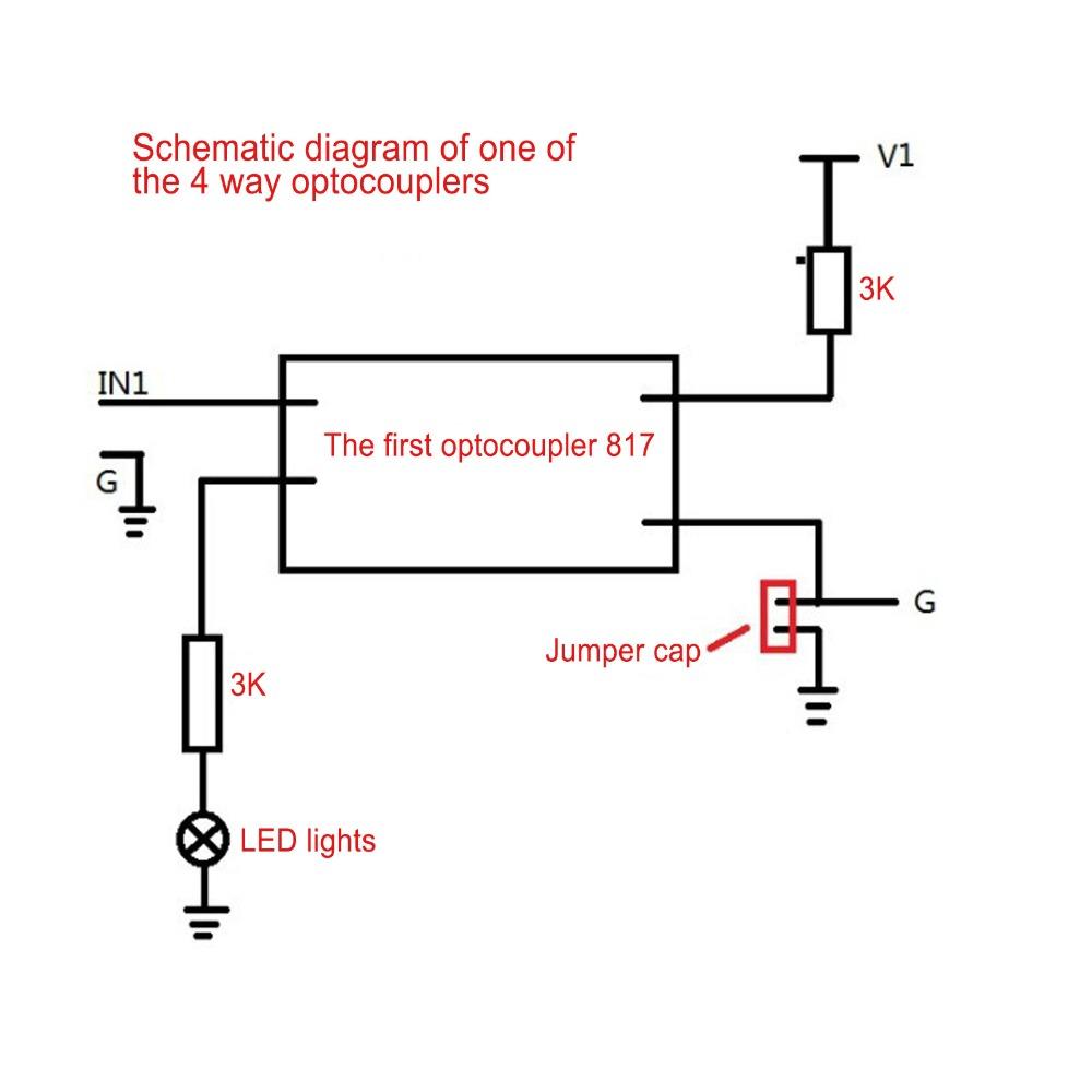 2 Pcs 3.6-30V 8 Channel Optocoupler Isolation Board Photoelectric Isolated Module Signal Isolation