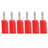 10PCS 4mm Banana Plug PE Brass No Soldering Connectors Electrical Testing Accessories J.10030Red