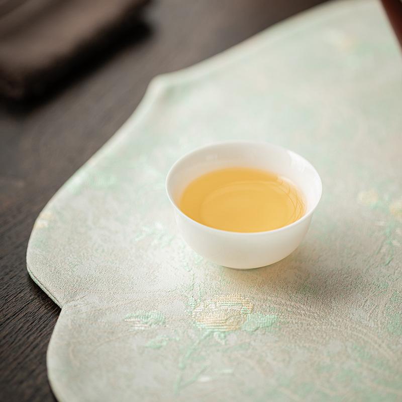 Simple Chinese Tea Banquet Home Fragrant Cloud Yarn Begonia Zhuoqitea Set Accessories Office Tea Brewing Dry Soaking Mat Kung Fu