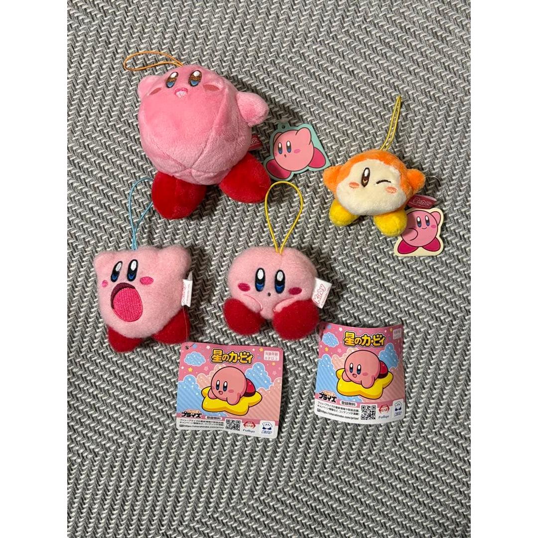 Kirby the Star Plush Mascot Keychain Set