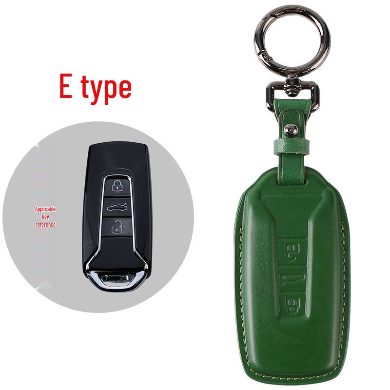 

2021 Genuine Leather Key Case for Volkswagen Touareg & Phideon – Retro Men s Cowhide Shell