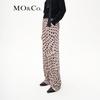 MO&Co. Rock Star Velvet High-Waisted Straight-Leg Pants