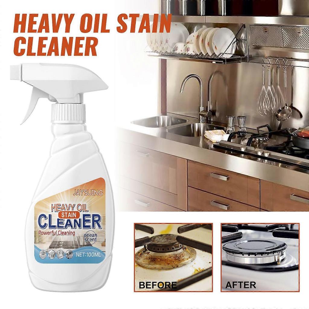 Limited time!!Jaysuing Kitchen Heavy Oil Cleaner - Removes Grease From Kitchen Stovetops, Cleans Utensils, Removes Rust And Stains, Oil Stain Cleaner
