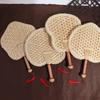 Round Old Hand-Woven DIY Chinese Style Pushan Cooling Fan Hand Fans Woven Fan Home Decoration