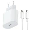 Wall Charger for Iphone 20W PD USB-C Power Adapter for Apple IPhone 13 11 12 Pro Max IPad Mini Charge Fast Charging Type C Cable