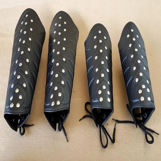 Verzamelbaar Leer Pantser Vambrace Arm Been Beschermer Roleplay Halloween Item Cadeau
