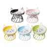 Cat Bowl, Ceramic Pet Bowls, Slant Stand for Food and Water, Cat Food Dish