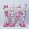 Christmas Theme Figurine Wood Decorations Statue for Office Unique Desktops Ornament Tabletop Decorative Sculpture