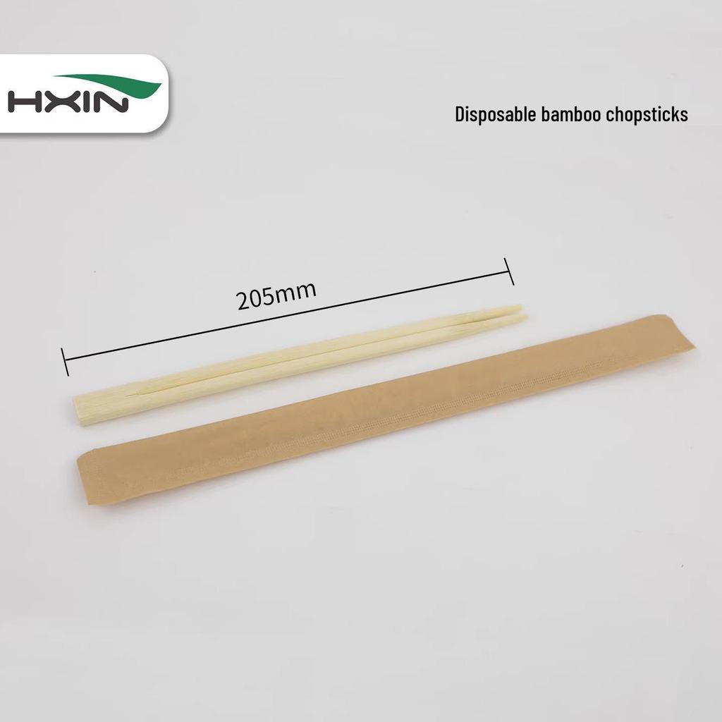 Hengxin Individually Wrapped Disposable Chopsticks - Single Pack for Takeaway & Catering