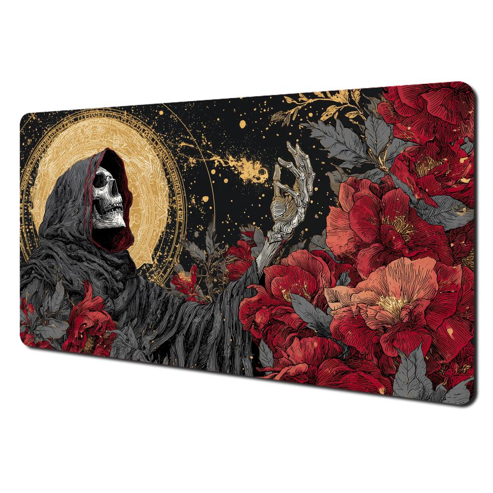 Gothic Aesthetic Skull King Magic Card Battle Mat Mtg Playmat Antislip Base 35x60cm Gathering Gaming Mat Board Game Mat For Tcg