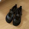 Fashion SUOJIALUN 2025 New Brand Women Flat Shoes Fashion Mix Color Ladies Elegant Mary Jane Shoe Soft Flat Heel Outdoor Dress Single Sh